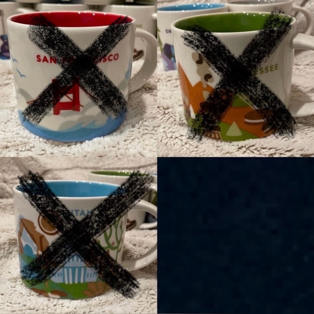 Starbucks “You are Here” 14 oz Mugs - Picture 6 of 6